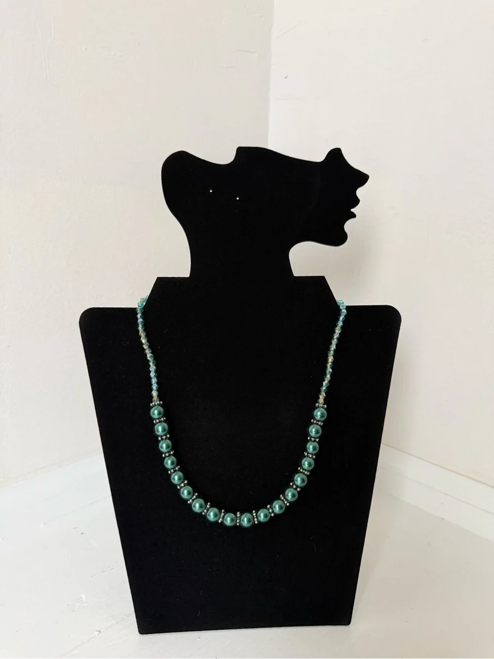 Handcrafted Teal Bead Necklace - Women Jewelry
